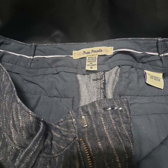 Free People Sz 6 Pinstripe Trousers- Alter… - Picture 2 of 15